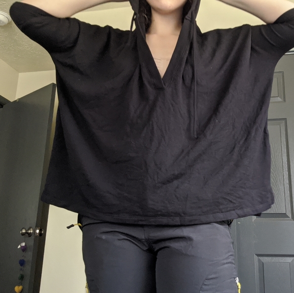 Fleece Poncho Hoodie - Picture 4 of 4